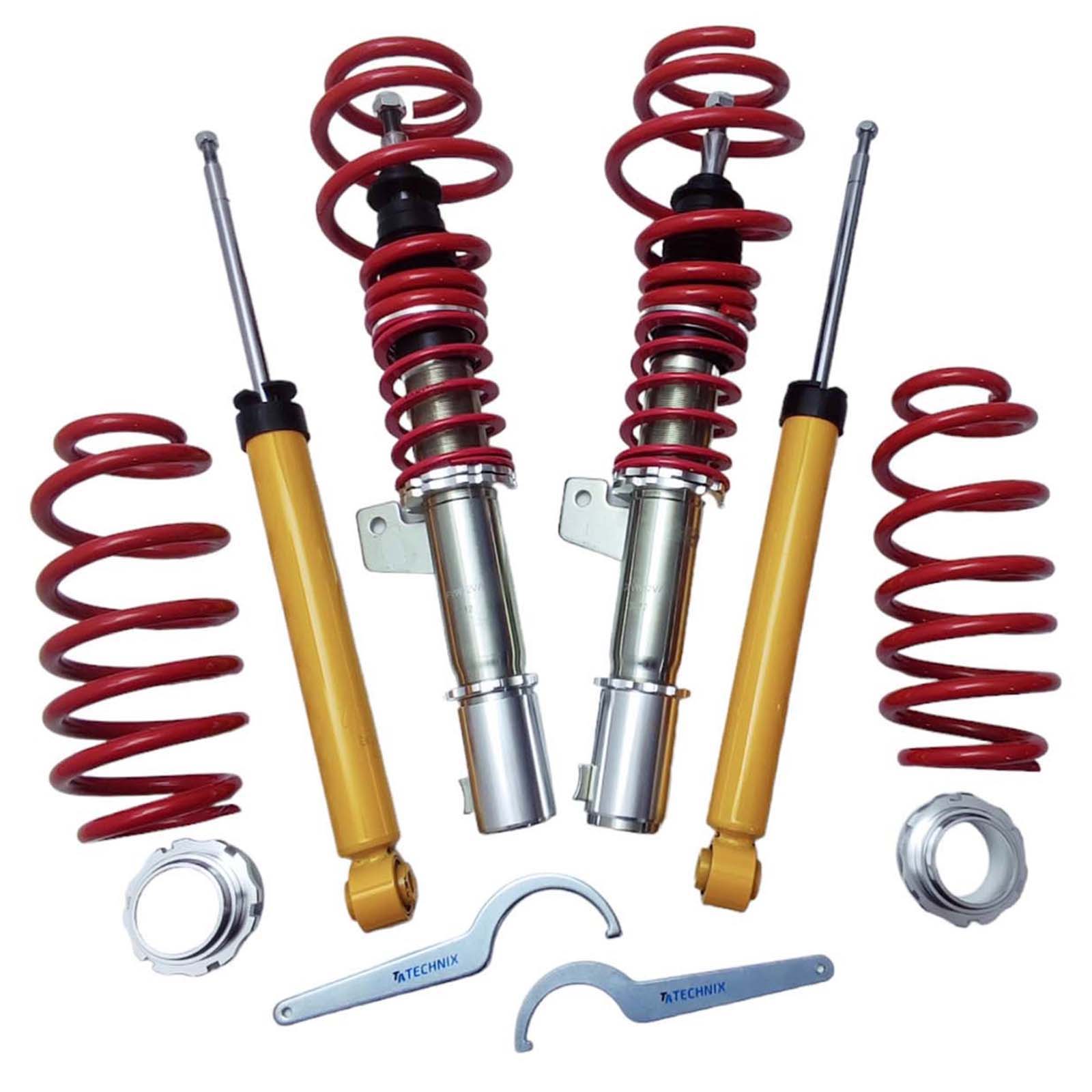 4 Amortizera Gewinde Audi A3 8P + Seat Altea Leon 1P Toledo III + Skoda Octavia II Superb + VW Eos GOLF V Jetta III Passat 3C Touran 1T 55mm