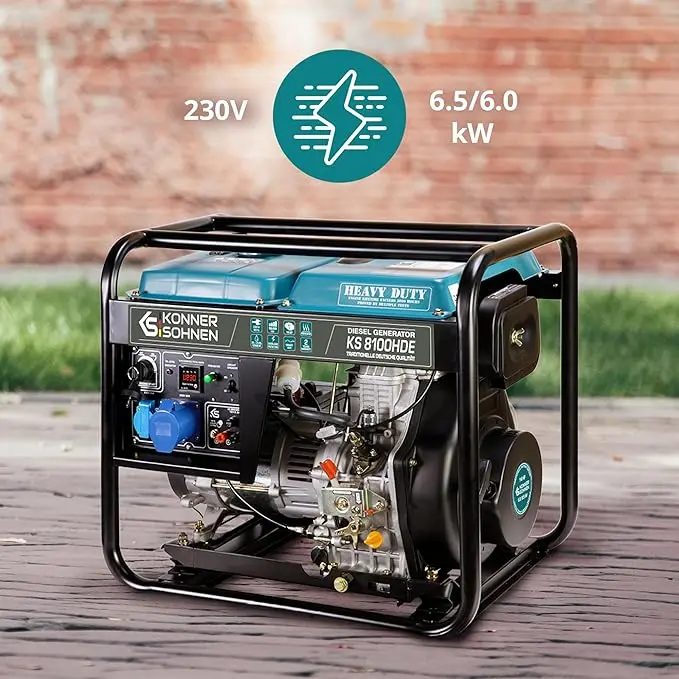 6,5kW Dizel Agregat za struju Konner & Sohnen KS 8100HDE - Slika 5
