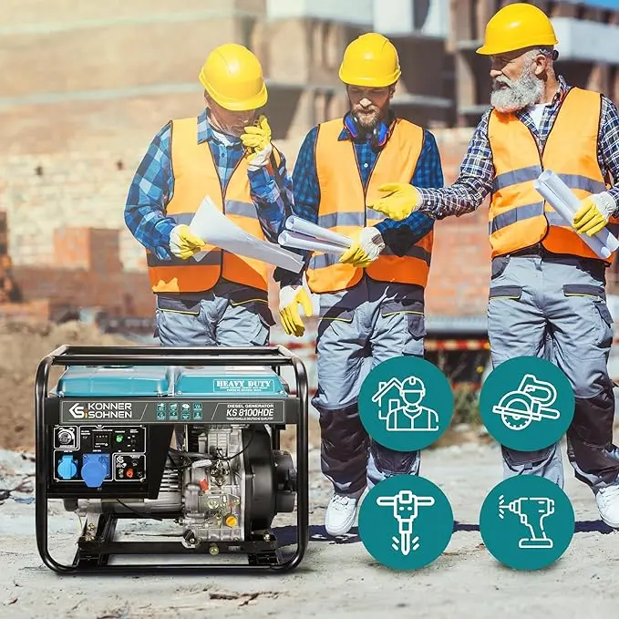 6,5kW Dizel Agregat za struju Konner & Sohnen KS 8100HDE - Slika 6