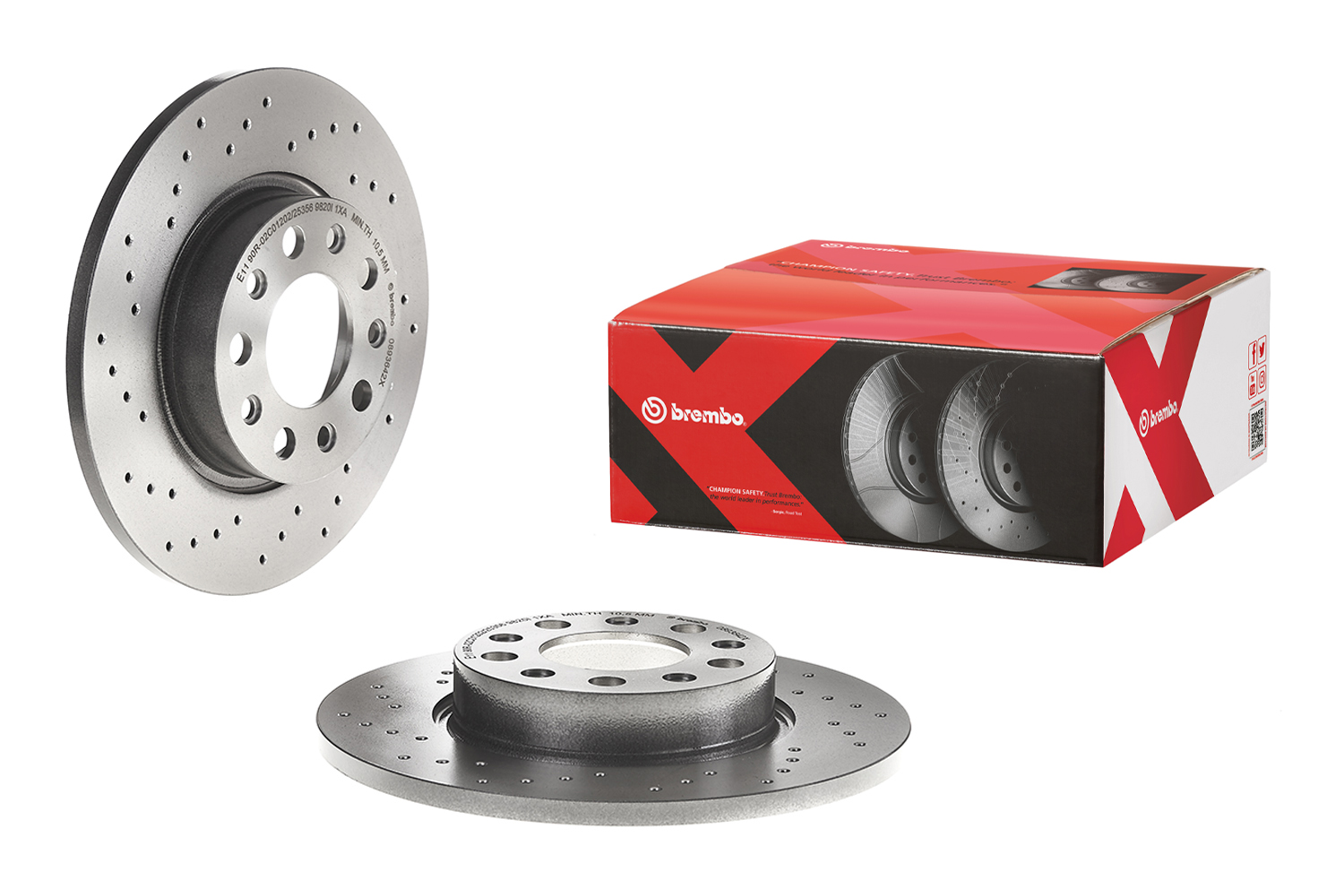 Bušeni kočioni disk Zadnji BREMBO ALFA ROMEO, FIAT, JEEP - Slika 5