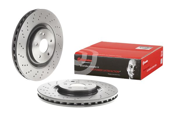 Bušeni kočioni disk Prednji BREMBO MERCEDES-BENZ 345x30 - Slika 5
