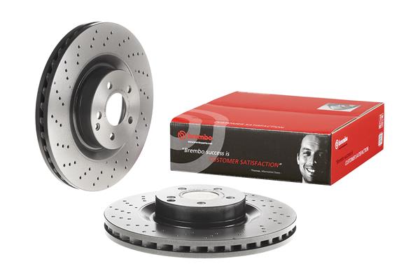 Bušeni kočioni disk Prednji BREMBO MERCEDES-BENZ SL, E-Class - Slika 5