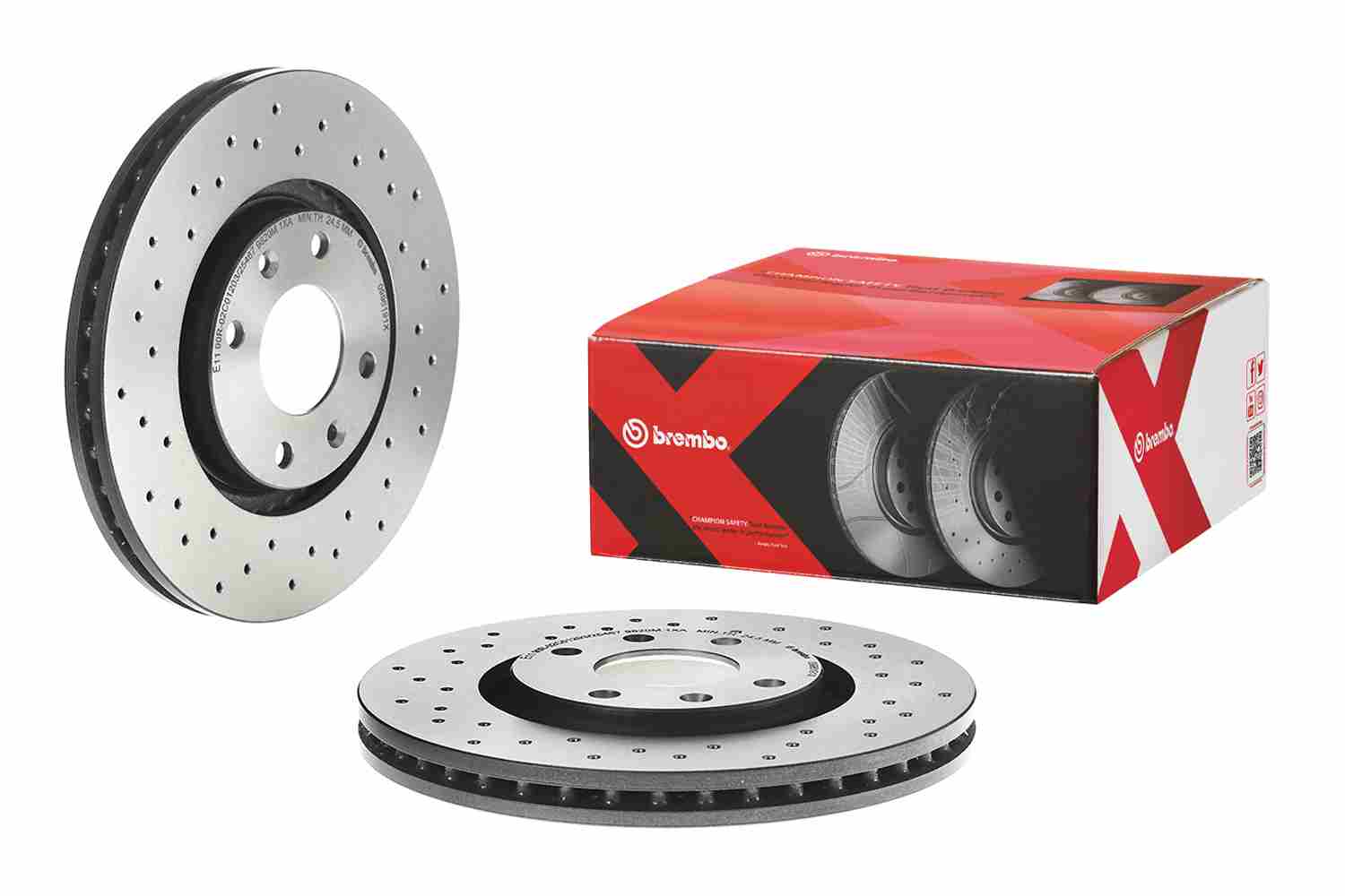 Bušeni kočioni disk Prednji BREMBO CITROEN, OPEL, DS 283x26 - Slika 5