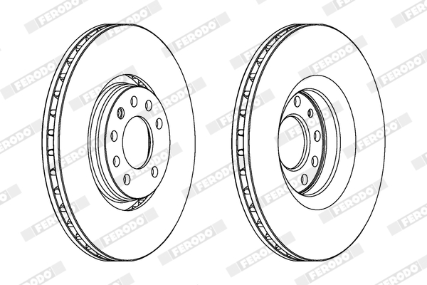Kočioni disk Prednji FERODO CADILLAC, OPEL, SAAB - Slika 4