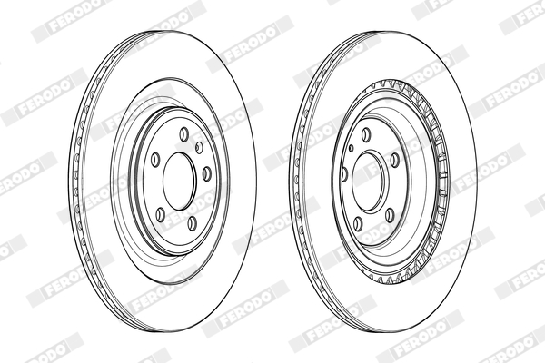 Kočioni disk Zadnji FERODO AUDI A6, A7, A8 - Slika 3