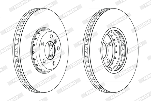 Kočioni disk Prednji FERODO BMW 5 (F10), 6 (F12), 7 (F01) - Slika 3