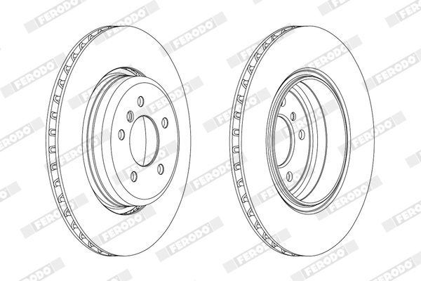 Kočioni disk Zadnji FERODO BMW 5 (E60),Touring (E61),6 (E63) - Slika 5