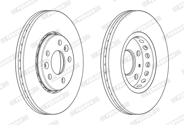 Kočioni disk Prednji FERODO FIAT, NISSAN, OPEL, RENAULT - Slika 4