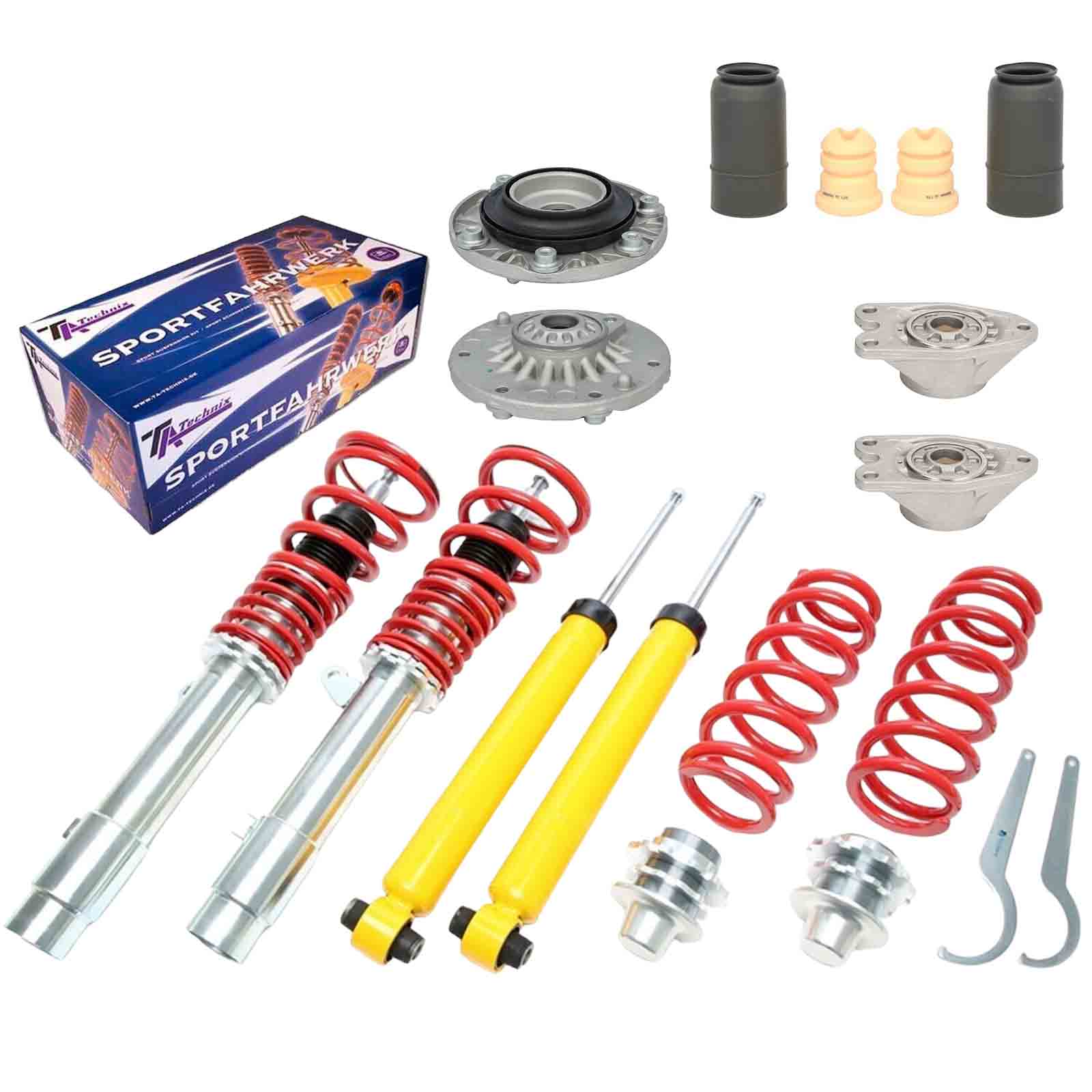 Štelujući Gewinde Amortizeri sa Oprugama +4 Solje BMW 1 F20+F21, 2 F22+F23, 3 F30+F31, 4 F32+F33+F36
