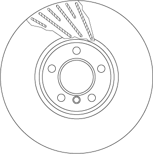 Dvodelni kočioni disk Prednji TRW BMW 5(F10), 6 F12+F13+F06 7 F01 348x36mm - Slika 4