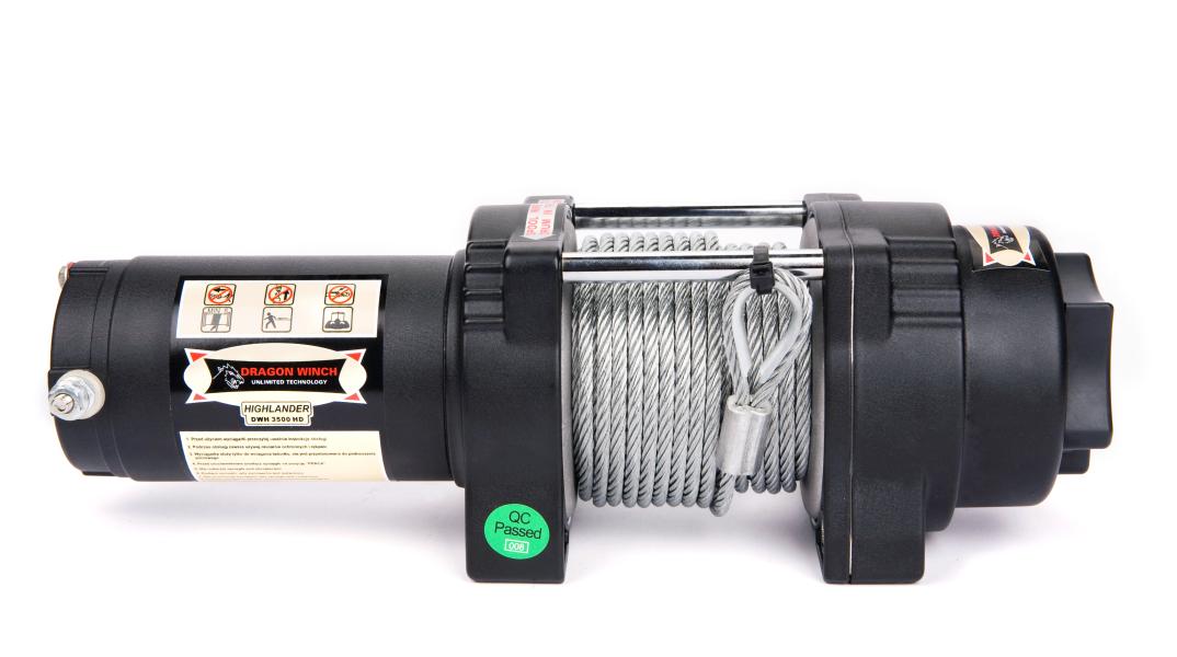 Vitlo za Kvad OFF ROAD 15m 12v / DWH3500HD / 3500lb / 1588kg / DRAGON WINCH DWH3500HD