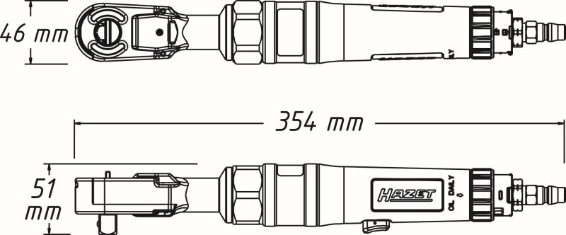 Ugaona račna/ključ HAZET HAZ 9022P-1 - Slika 3