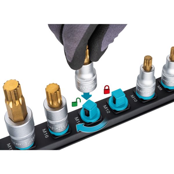 Set gedora 1/2" (jednodelni) 5 kom HAZET / HAZ 903SLG-SR/5 - Slika 2