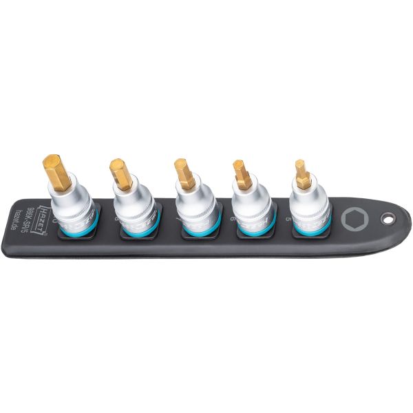 Set gedora 1/2" (jednodelni) 5 kom HAZET HAZ 986K-SR/5 - Slika 2