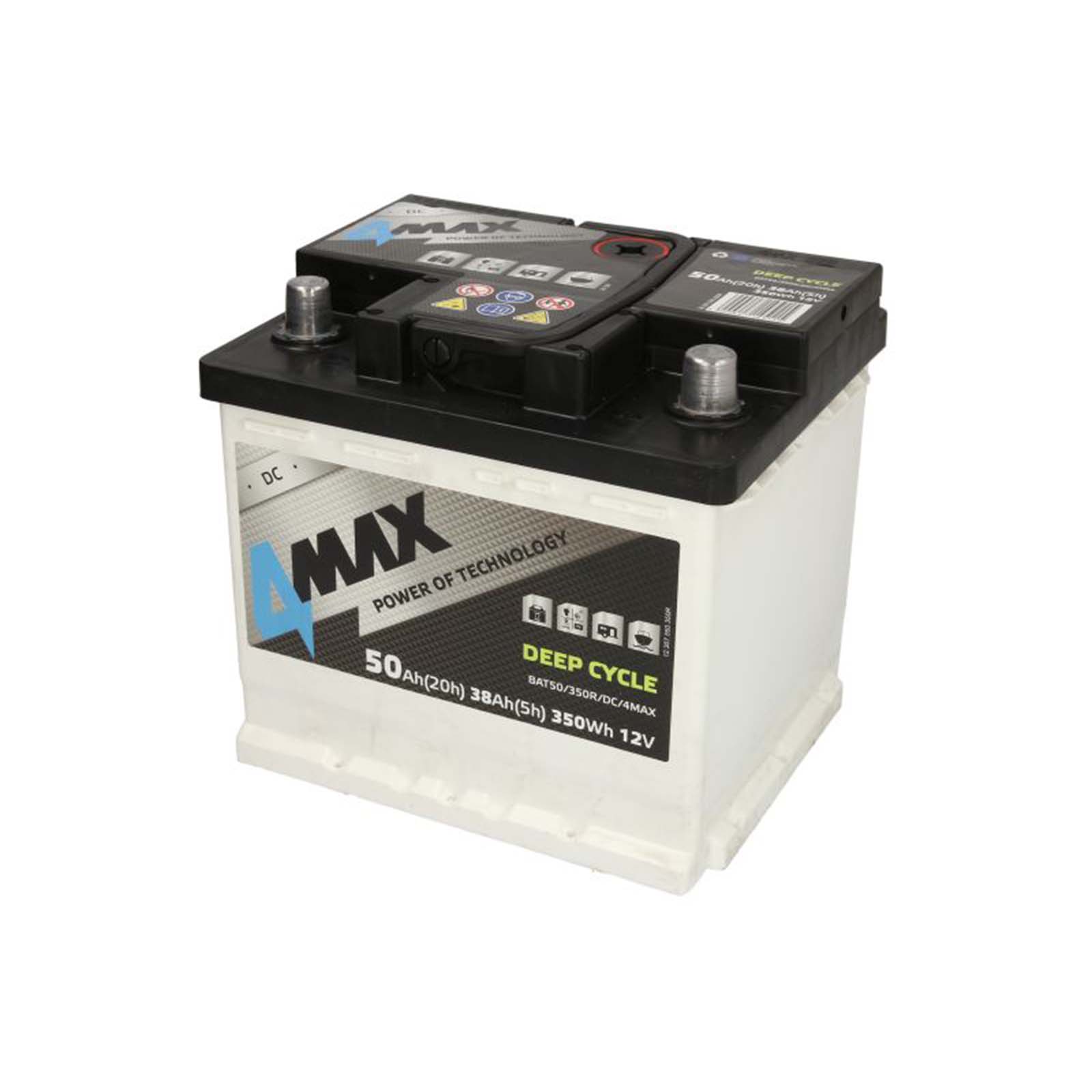 Akumulator 4MAX 12V 50Ah Dubokog pražnjenja / DEEP-CYCLE