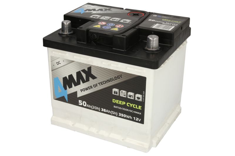 Akumulator 4MAX 12V 50Ah Dubokog pražnjenja / DEEP-CYCLE - Slika 3