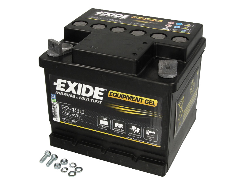 AKUMULATOR 40Ah/450Wh / 12V / EXIDE ES4500 kamper - Slika 3