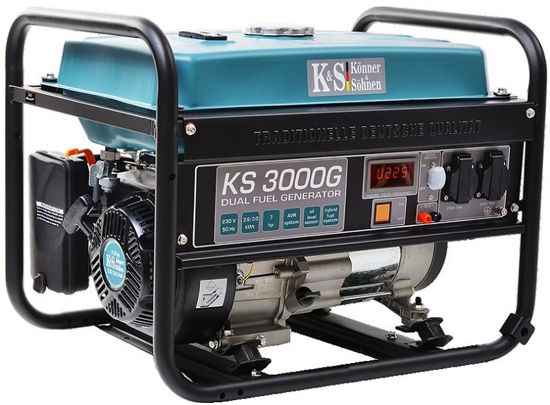 3kW LPG/BENZINSKI AGREGAT ZA STRUJU - Konner & Sohnen KS 3000G - Slika 3