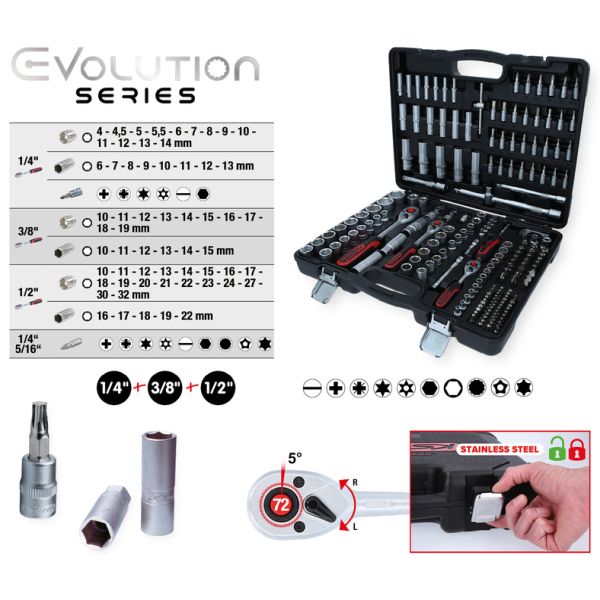 Garnitura nasadnih ključeva - 195 Komada / KS TOOLS 917.0795 - Slika 3