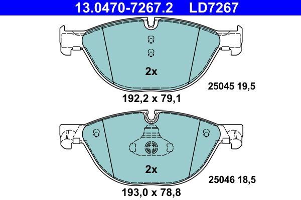Keramičke disk pločice Prednje BMW F10,F11,F01,F2,F3,F04 - Slika 3
