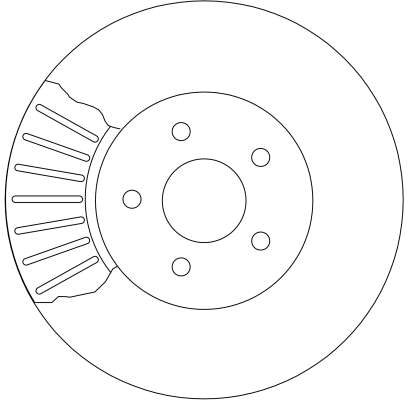 Kočioni disk Prednji 300x24mm FORD Focus I, Mondeo III, JAGUAR X-Type I X400 / TRW DF4147