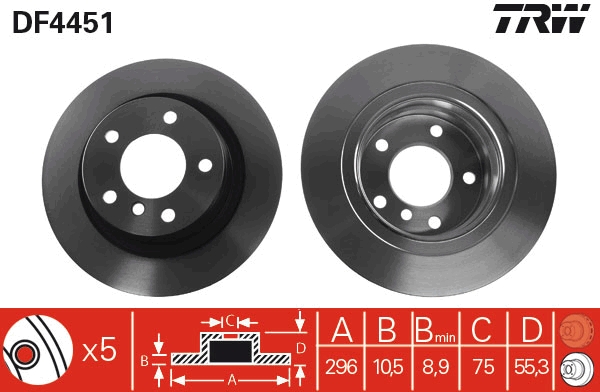 Zadnji Disk Desno / Levo BMW (E81) 3 (E90) 3 Coupe (E92) - Slika 4