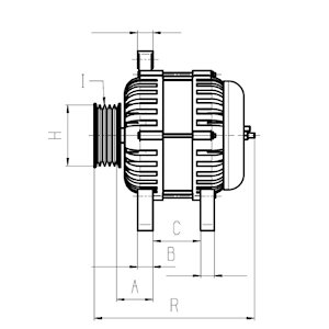Alternator HC-CARGO odgovara za BMW 3 (E46), 5 (E39), 7 (E38), X5 (E53), Z3 (E36); LAND ROVER FREELANDER I; MG MG ZT, MG ZT- T; ROVER 75, 75 I 2.0D-3.2 od 1996.-2006. - Slika 8