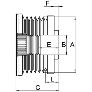 Remenica alternatora HC-CARGO odgovara za BMW BMW 1 (E81), 1 (E82), 1 (E87), 1 (E88), 1 (F20), 1 (F21), 2 (F22, F87), 3 (E90), 3 (E91), 3 (E92), 3 (E93), 3 (F30, F80), 3 (F31) 1.0-2.0D + CHEVROLET+ OPEL +SAAB od 2004.- - Slika 3