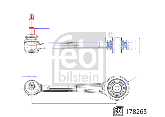 Oscilirajuće Rame Zadnje osovine Levo FEBI odgovara za BMW 5 (E60), 6 (E63), 6 (E64), 7 (E65, E66, E67) 3.0-6.0 od 2001.-2010. - Slika 7