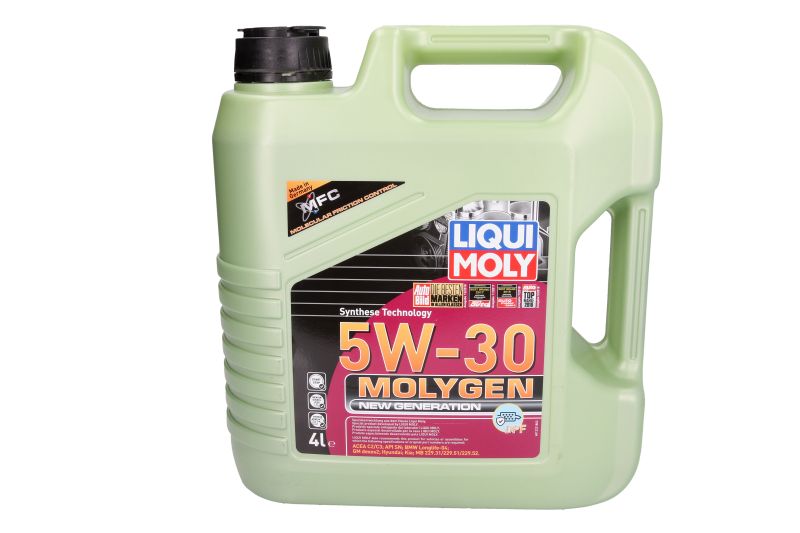 Motorno ulje LIQUI MOLY Molygen 5W30 4l, API SN BMW LL-04; DEXOS 2; MB 229.31; MB 229.51; MB 229.52 - Slika 3