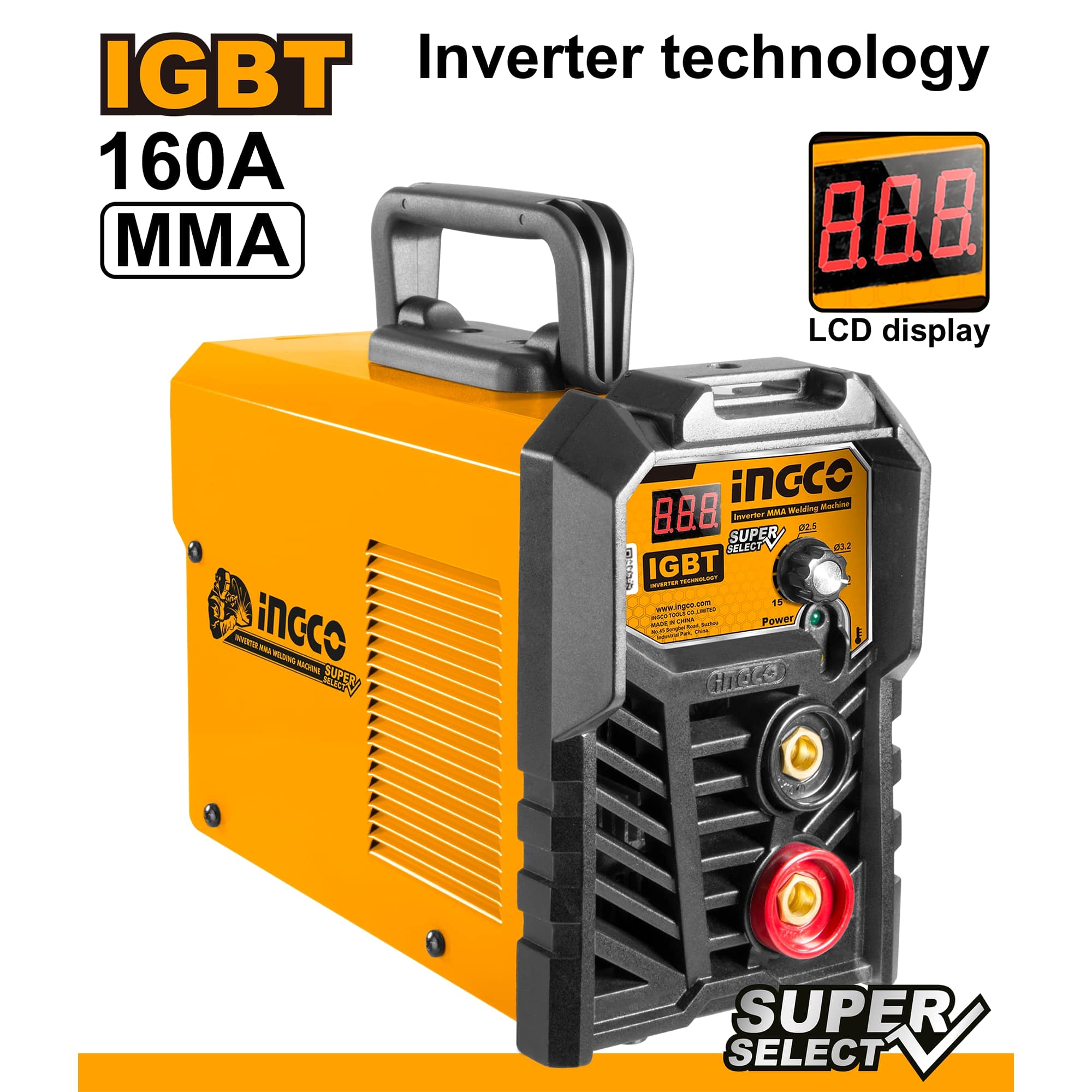 ING-MMA16021E APARAT ZA ZAVARIVANJE LCD 160A INGCO