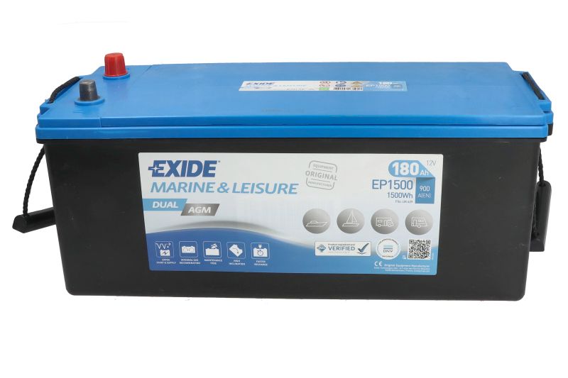 DUAL EXIDE AGM akumulator 180Ah 900A EP1500 - Slika 2