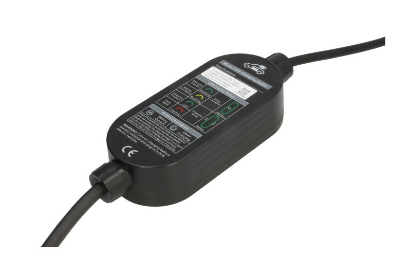 Mrežni punjač, EVSE prenosni punjač Basic, broj faza: 1, 3,7kW, boja: crna, kabel tip 2, EVB EVB-LP03B