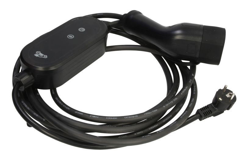 Mrežni punjač, EVSE prenosni punjač Basic, broj faza: 1, 3,7kW, boja: crna, kabel tip 2, EVB EVB-LP03B