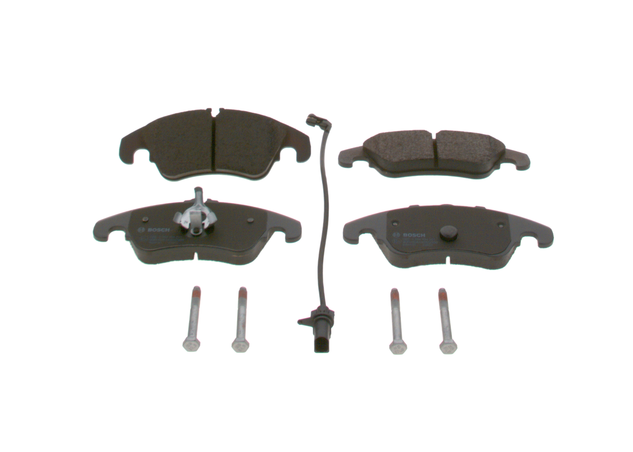 Garnitura disk pločica, napred, BOSCH kočioni sistem: ATE, Vozila: AUDI A4 ALLROAD B8, A4 B8, A5, A6 ALLROAD C7, A6 C7, A7, Q5 1.8-3.2 136-333 od 2007-2018; BOSCH 0 986 494 201