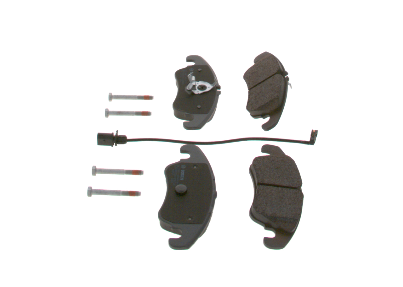 Garnitura disk pločica, napred, BOSCH kočioni sistem: ATE, Vozila: AUDI A4 ALLROAD B8, A4 B8, A5, A6 ALLROAD C7, A6 C7, A7, Q5 1.8-3.2 136-333 od 2007-2018; BOSCH 0 986 494 201