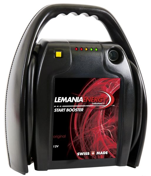 Uređaj za startovanje Booster P10 LEMANIA ENERGY, napon: 12 V, cCA: 850 A, max. amperi pokretanja: 2500 A, dužina kabla: 0,75 m, težina: 7 kg; LEMANIA ENERGY - 0XLMP102500