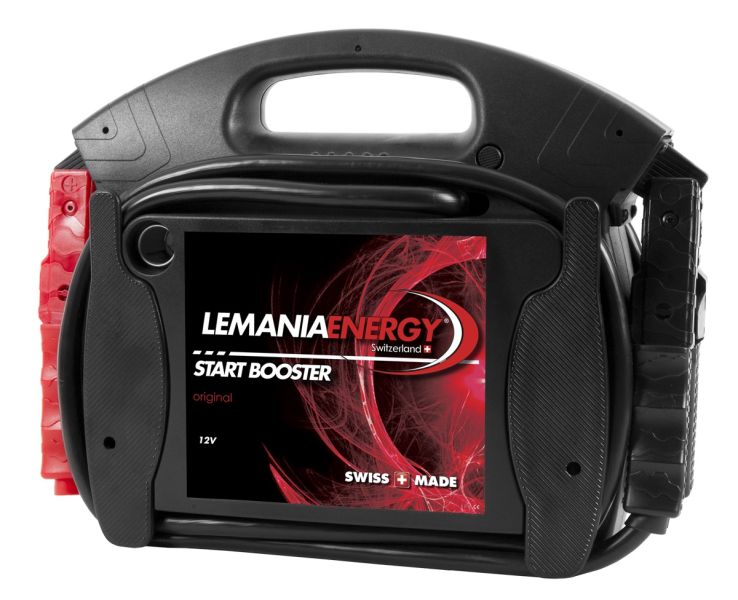 Uređaj za startovanje Booster P4 LEMANIA ENERGY, napon: 12 V, cCA: 850 A, max. amperi pokretanja: 2500 A, dužina kabla: 1,64 m, težina: 11,3 kg; LEMANIA ENERGY 0XLMP42500