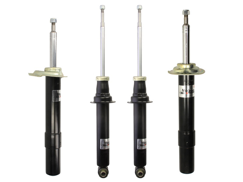 4 Amortizera Ojačani MAGNUM BMW serije 5 E60 od 2002-2010; MAGNUM AGB082MT + AGB083MT + 2X AGB079MT