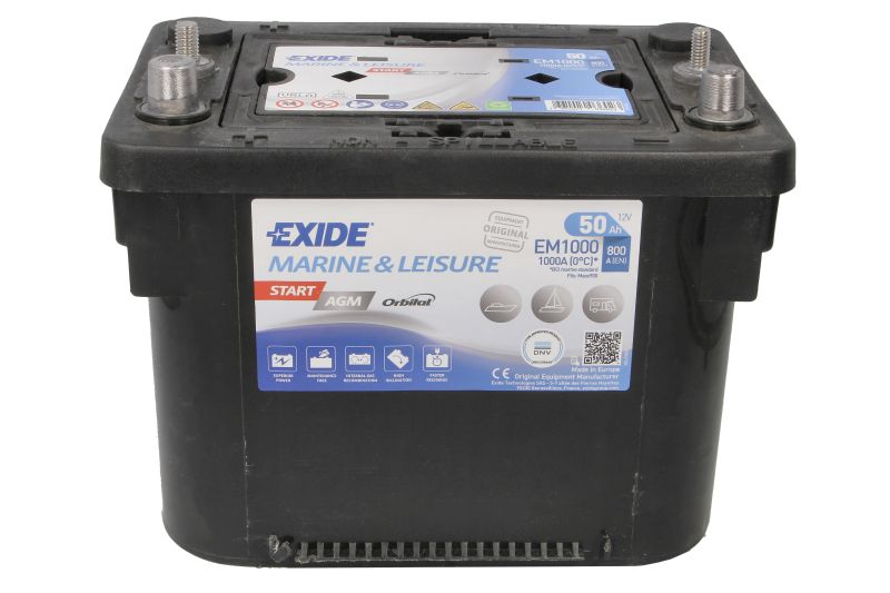 EXIDE START AGM Akumulator 50Ah 800A L+ prema EN EM1000 - Slika 3