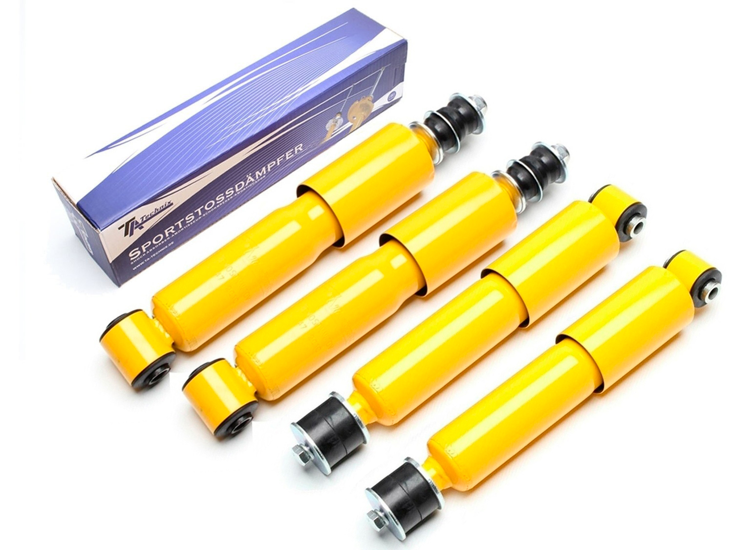 4 Sportska Amortizera VW Transporter T4 Bus, -Kasten, -Pritsche TA-TECHNIX 2X EVOSTVW10V+EVOSTVW10H