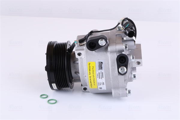 Kompresor klime QS90, promer remenice 95mm, 12V NISSENS odgovara za: CITROEN C-CROSSER, C-CROSSER ENTERPRISE; MITSUBISHI ASX, LANCER VIII, OUTLANDER II, OUTLANDER III; PEUGEOT 4007 1.6-2.4 od 2006-; NISSENS NIS 890666