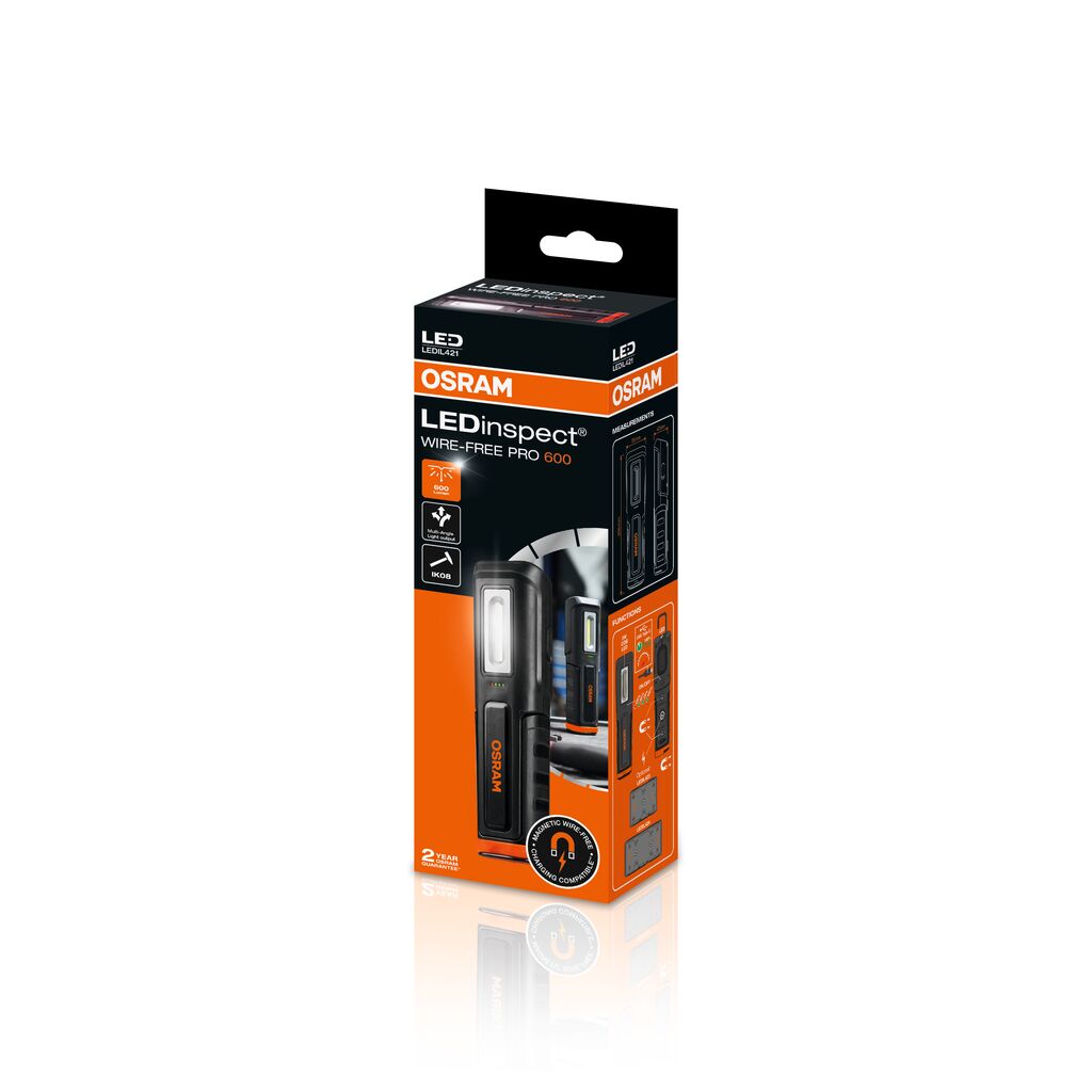 Radionička svjetiljka led bežično WIRE-FREE PRO 600, vrsta sijalice LED, snop svjetlosti 600lm, snaga: 5 W; OSRAM OSRLEDIL421