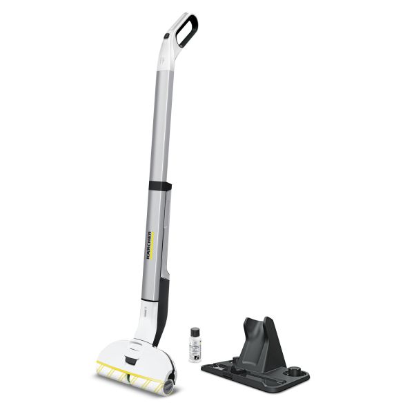 Električna krpa za ribanje, baterija uključena u dostavu: docking stanica, jastučić, punjač akumulatora; KARCHER 1.056-310.0