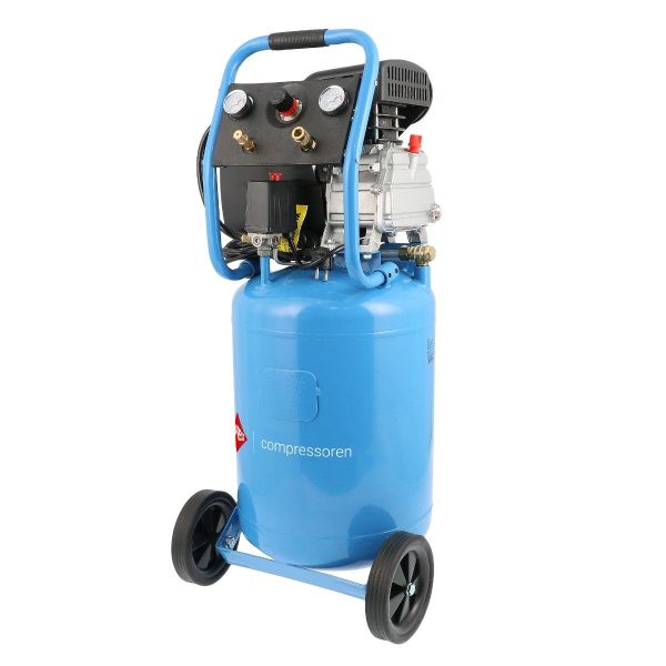 Klipni kompresor AIRPRESS, nazivna snaga; 1,8kW, pritisak u barima; 8bar, spremnik; 50l, napon; 230V, učinkovitost; 288l/min, broj klipova; 1kom.,razina buke; 97dB, direktan pogon; AIRPRESS 36852