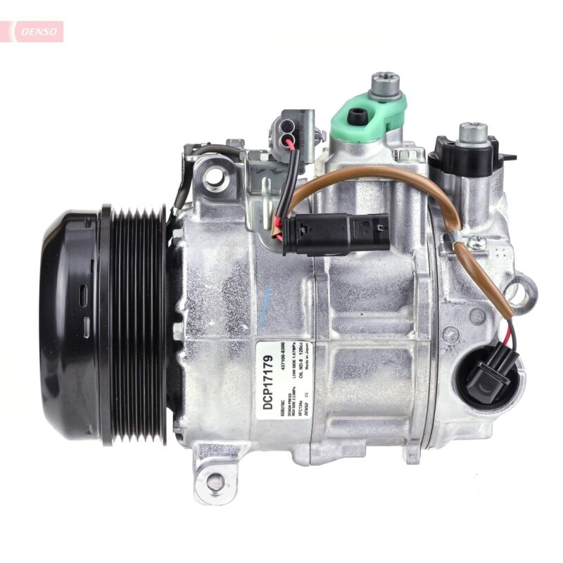 Kompresor klime 6SBU16C, promer remenice 110mm, 12V odgovara: MERCEDES C (C204), C T-MODEL (S204), C (W204), E (A207), E (C207), E T-MODEL (S212), E (W212), SLC (R172) DENSO - DCP17179