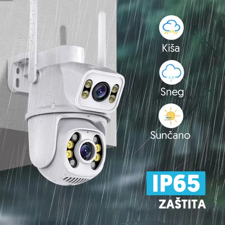 IP Wi-Fi dual kamera; ELEMENTA WFIP-5043X