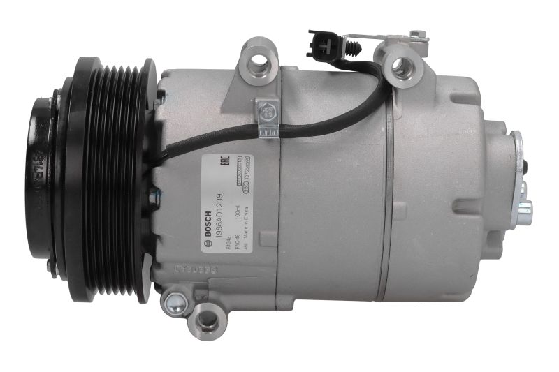 Kompresor klime VS16 BOSCH, promer remenice 119mm, 12V ZA VOLVO C30, C70 II, S40 II, V50; FORD C-MAX, FOCUS II, FOCUS IIKOMBI, KUGA I 2.0D od 2003.-2012. BOSCH 1986AD1239,1 986 AD1 239