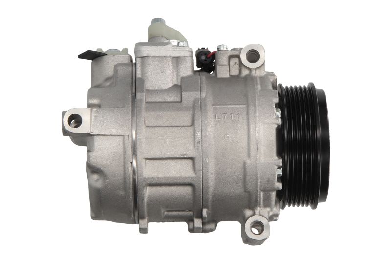 Kompresor klime 7SEU17C, promjer remenice 100mm, 12V THERMOTEC odgovara za: MERCEDES C (CL203), C T-MODEL (S203), C (W203), CLC (CL203), CLK (A209), CLK (C209), CLS (C219), E T-MODEL (S211) 1.8-5.5 od 1996-; THERMOTEC KTT095009