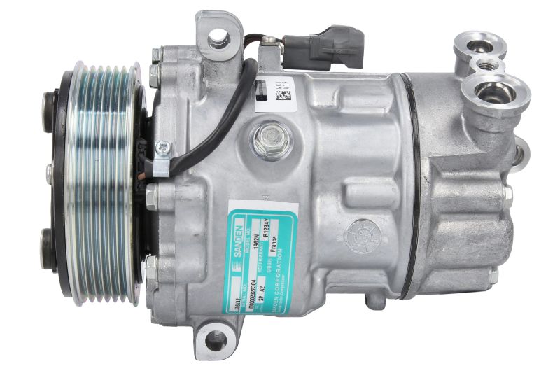 Kompresor klime, promer remenice 110mm SANDEN ZA: ALFA ROMEO MITO; FIAT DOBLO, DOBLO CARGO; LANCIA DELTA III 1.6D/2.0D od 2008. SANDEN SD6V121962,SD6V12-1962